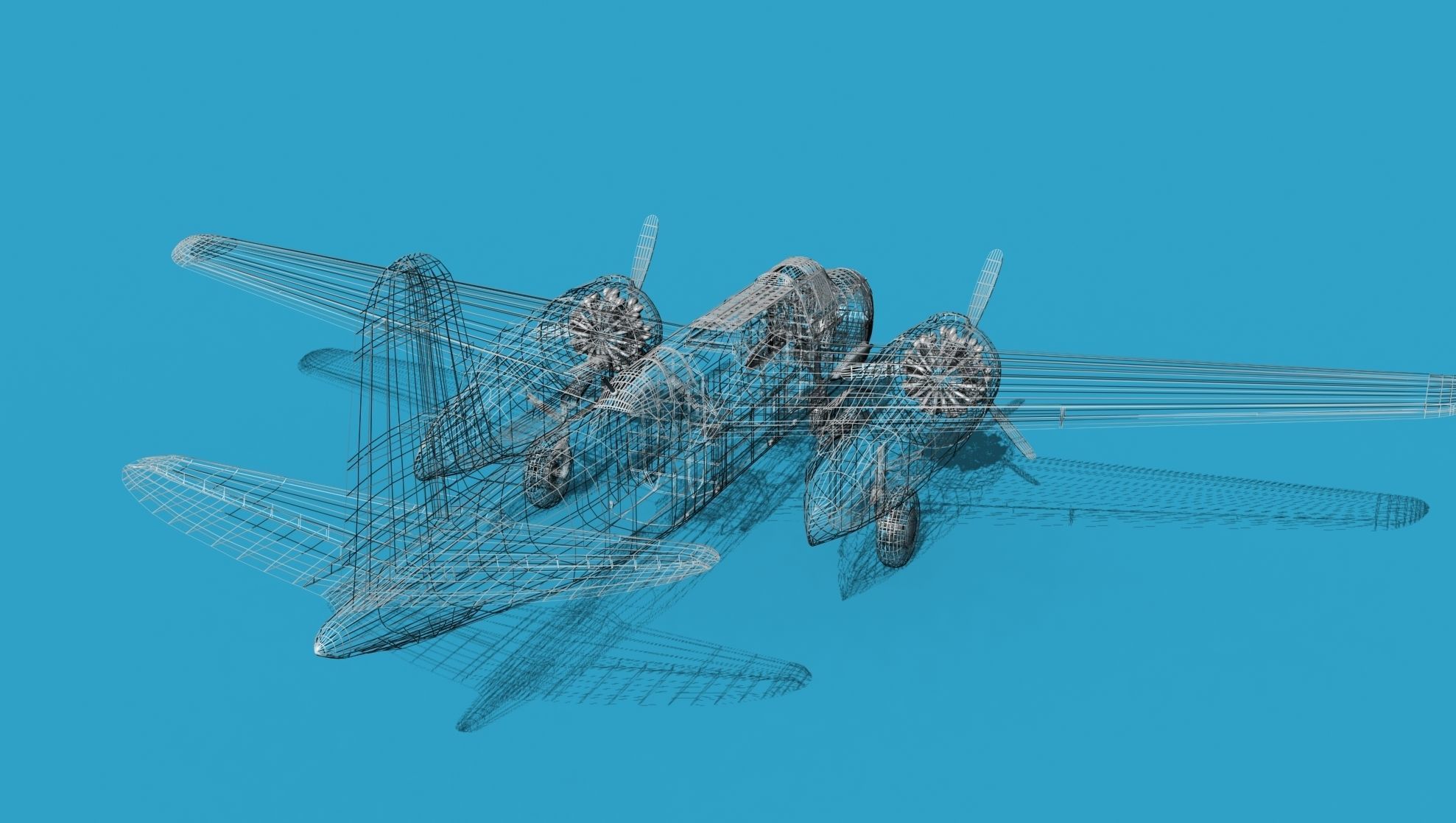 Douglas A-20E Havoc V04 3D model_14