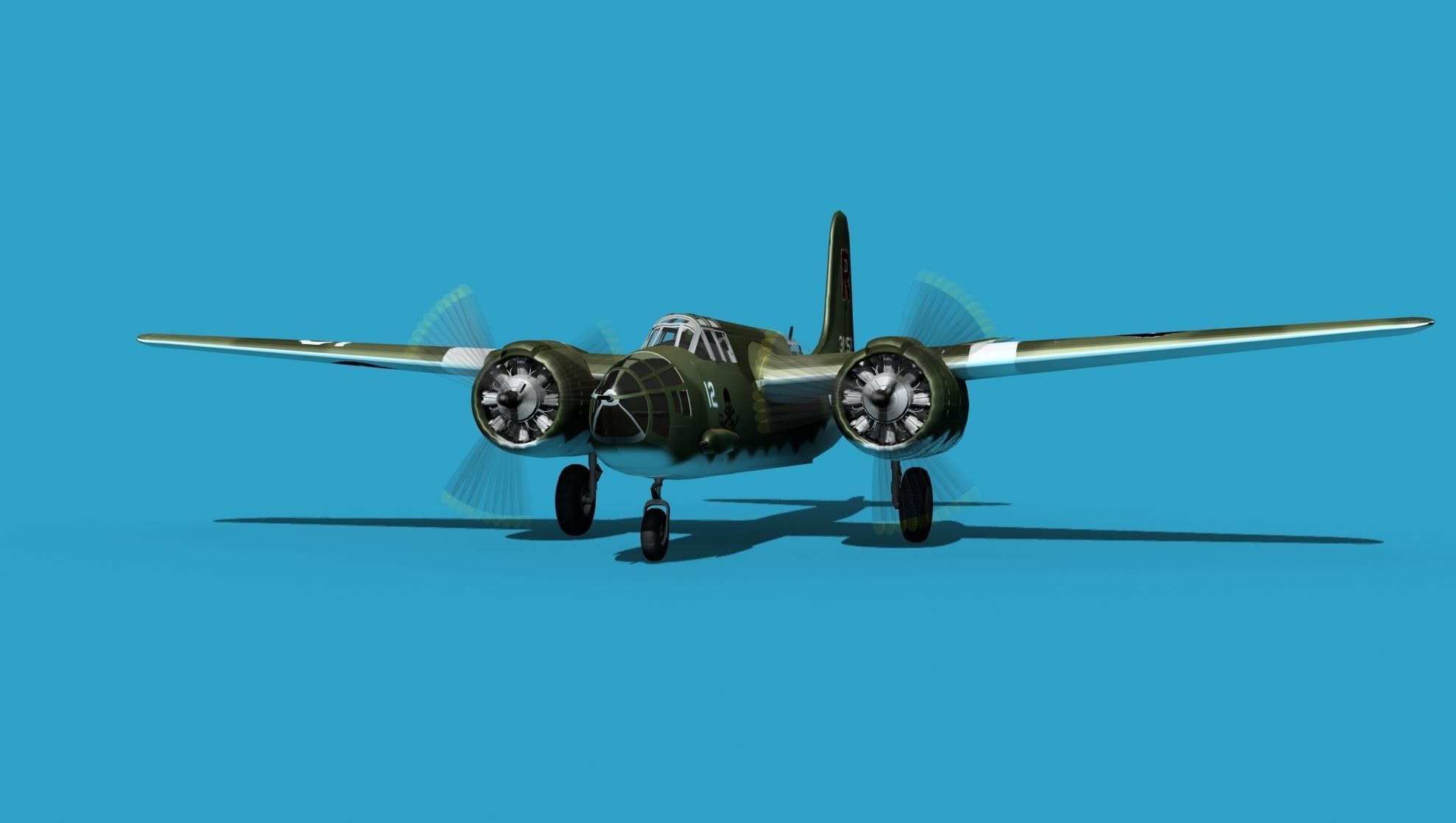 Douglas A-20E Havoc V04 3D model_1