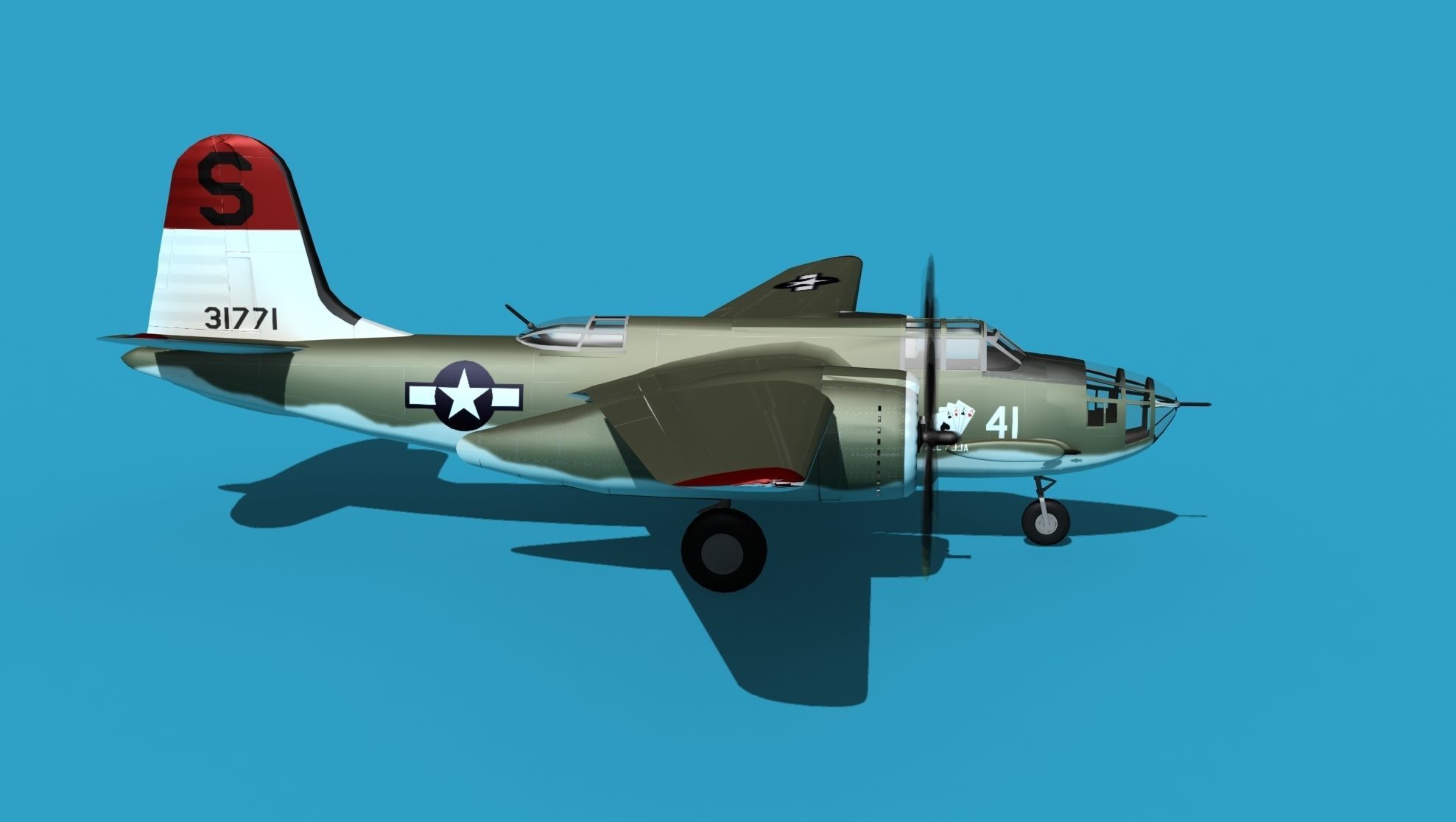 Douglas A-20E Havoc V05 3D model_4