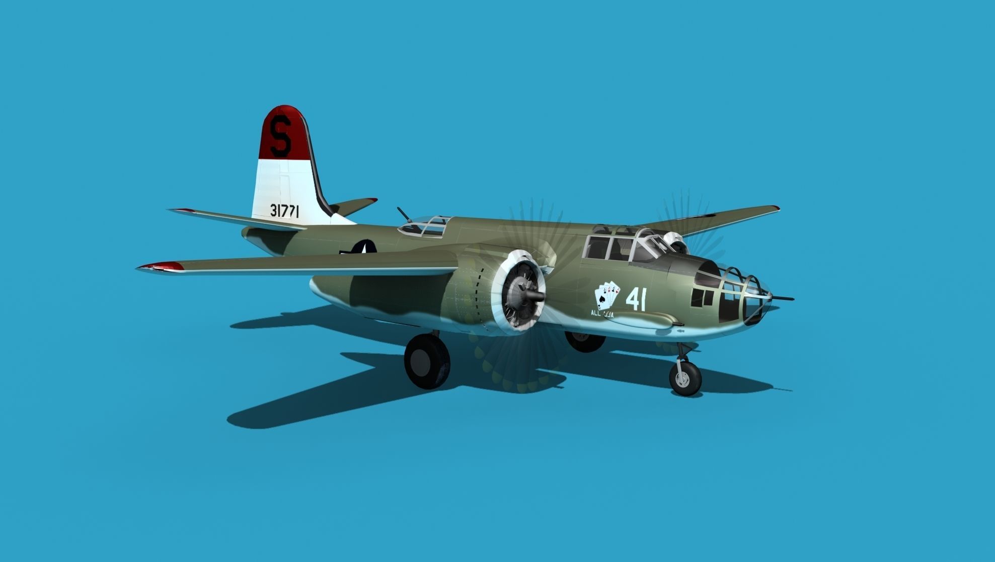 Douglas A-20E Havoc V05 3D model_3
