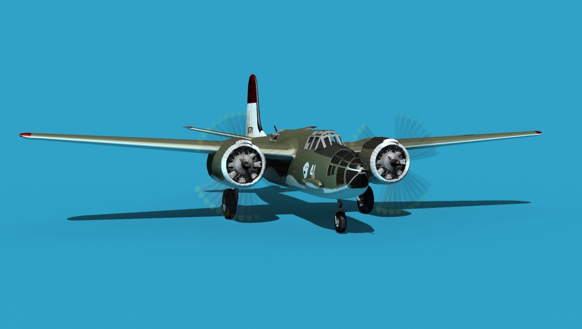 Douglas A-20E Havoc V05 3D model_2