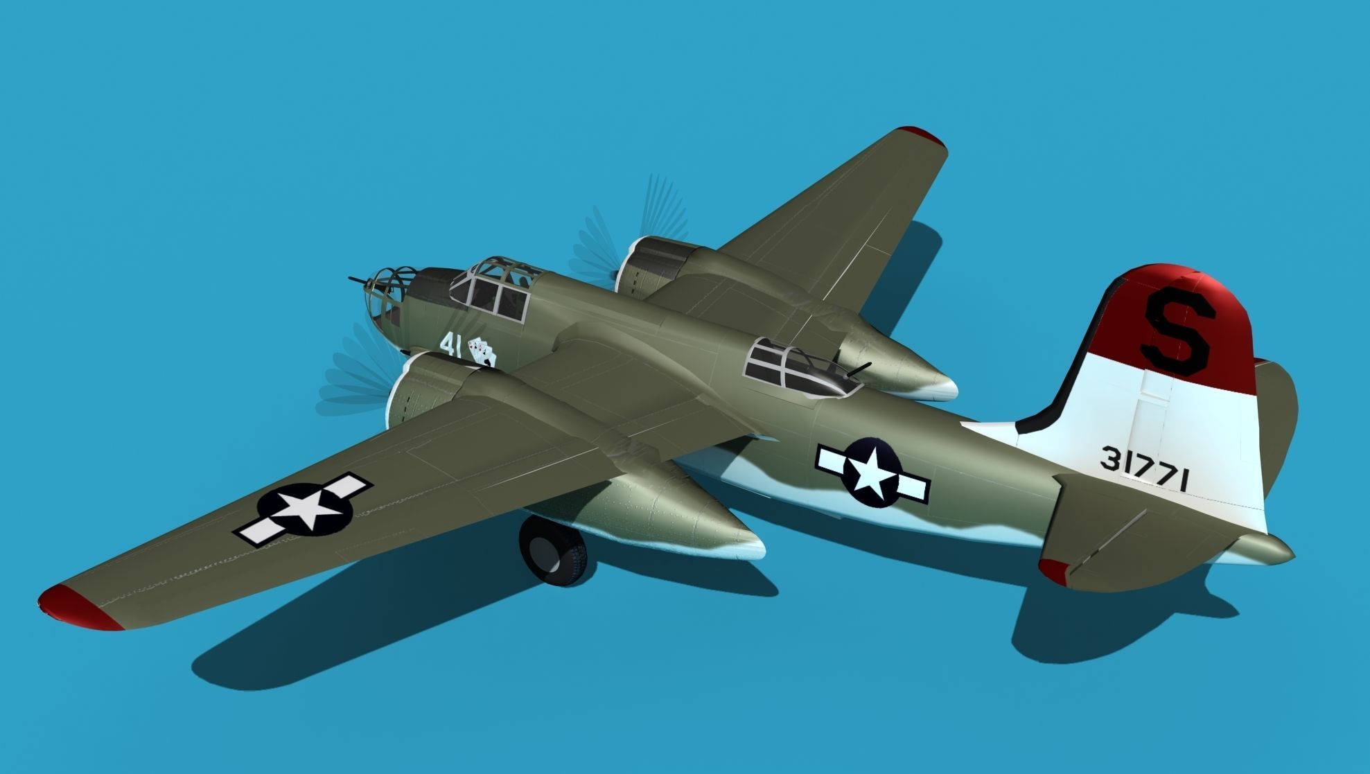 Douglas A-20E Havoc V05 3D model_8