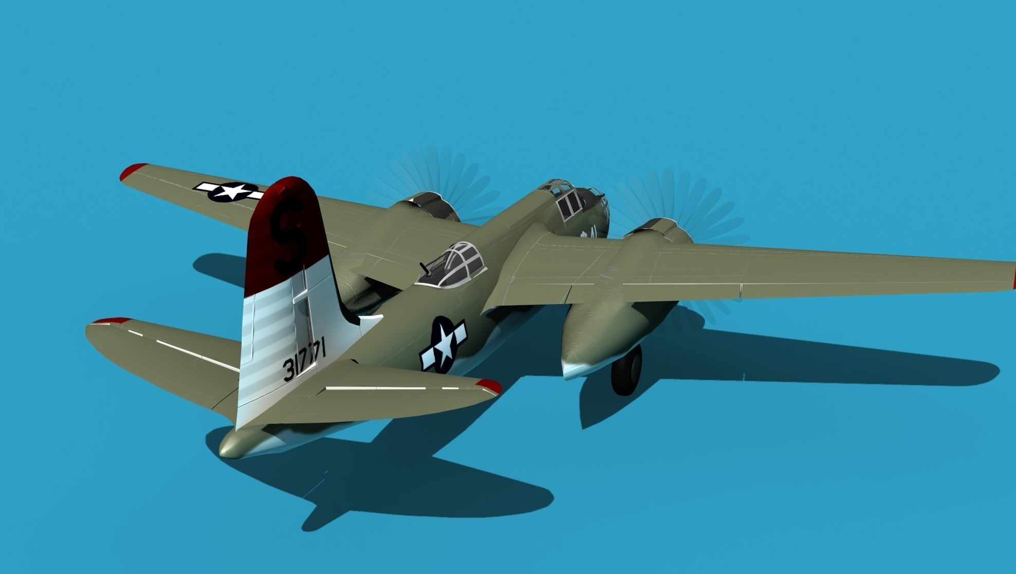 Douglas A-20E Havoc V05 3D model_6