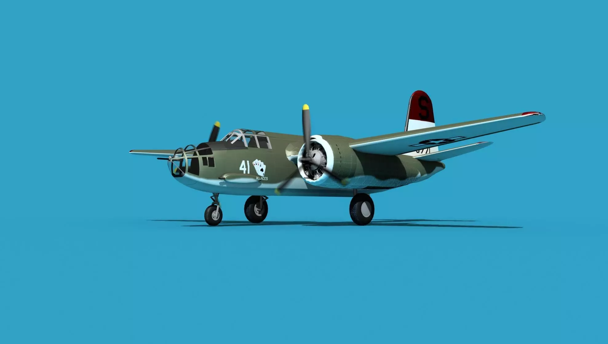 Douglas A-20E Havoc V05 3D model_0