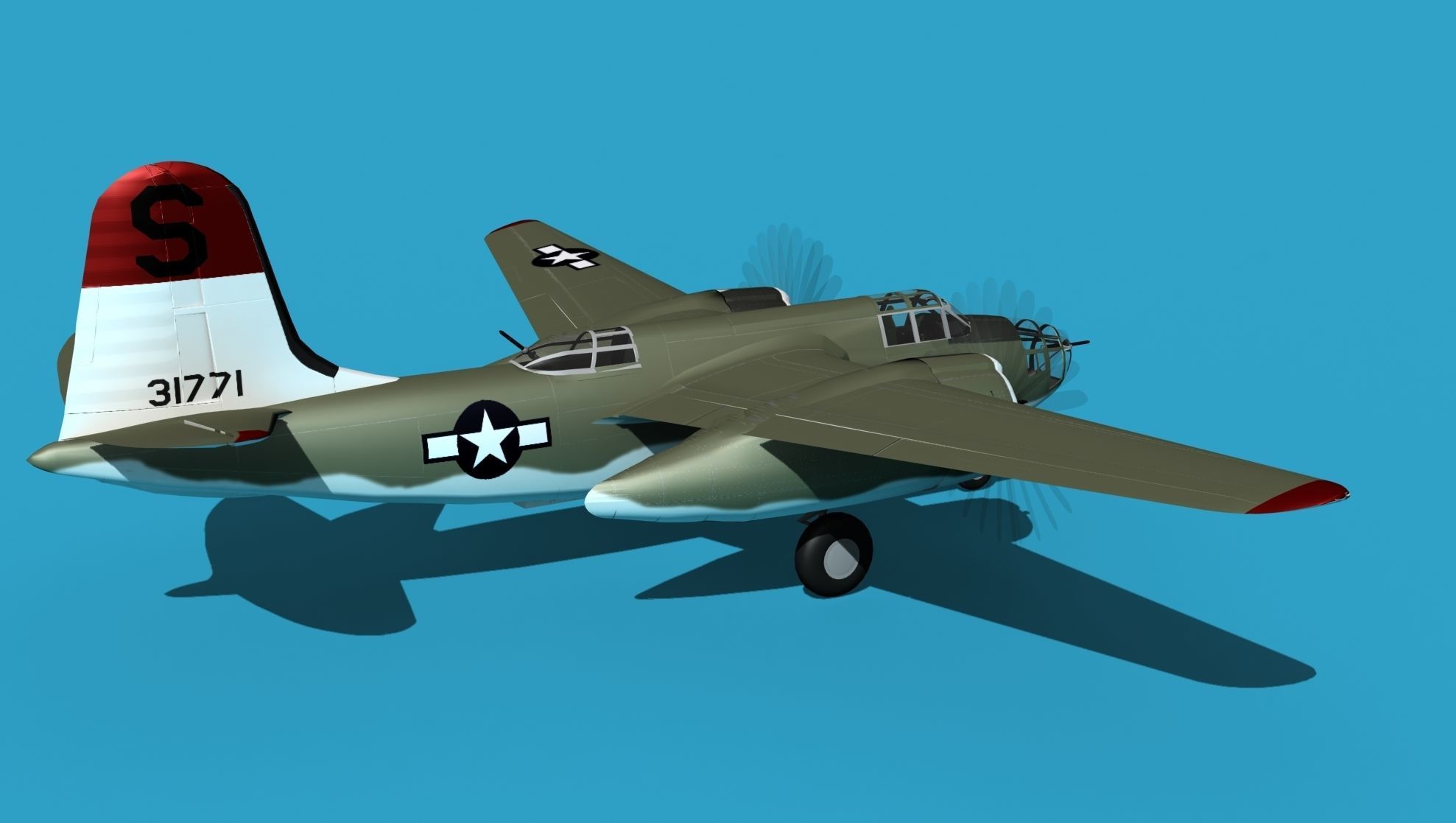 Douglas A-20E Havoc V05 3D model_5