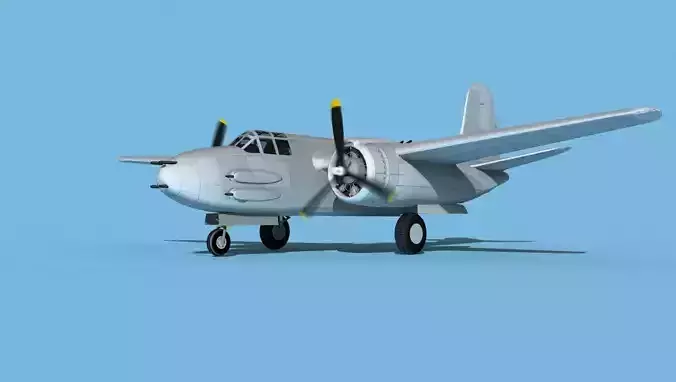 Douglas A-20G Havoc V00 3D model