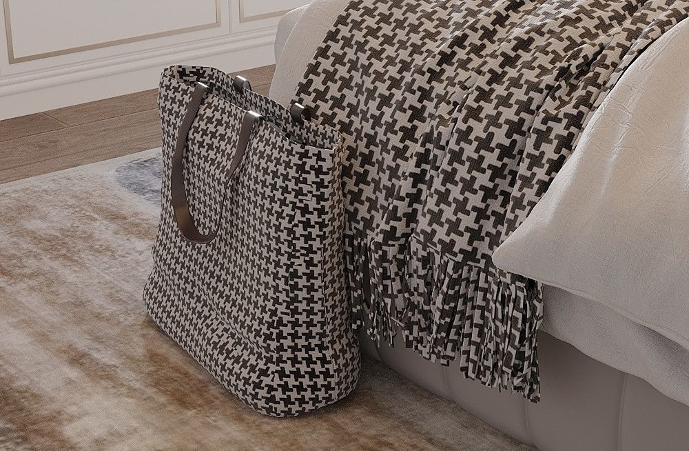 BEDROOM modern with chandelier 3D model_2