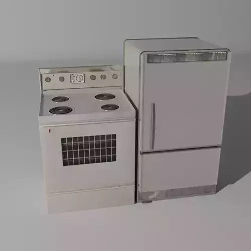 Retro Fridge and Oven