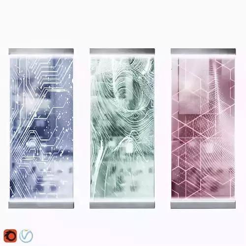 Glass partition-laser lights