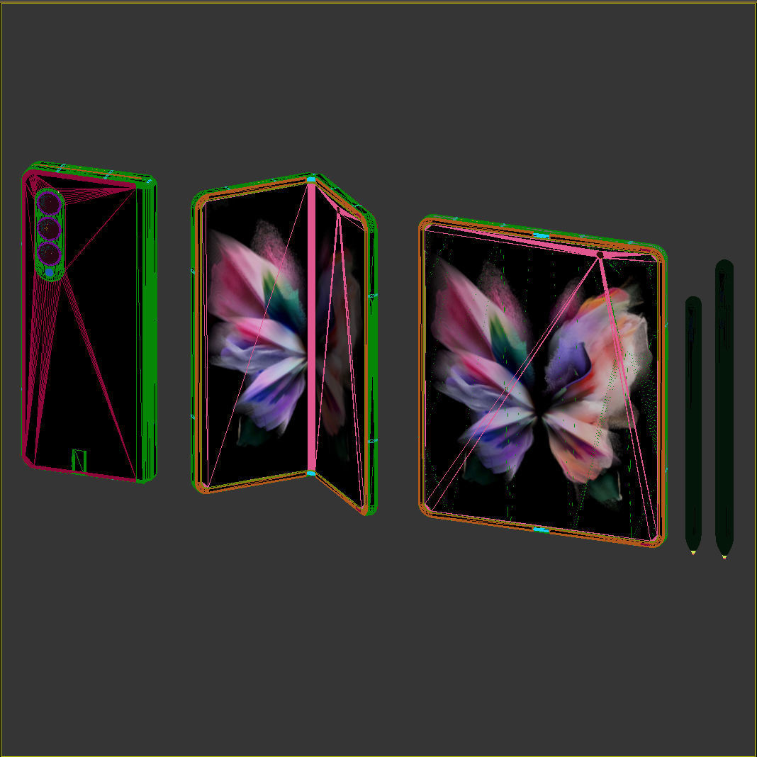 Samsung Galaxy Z Fold 3 and Galaxy Z Flip 3 3D model_36
