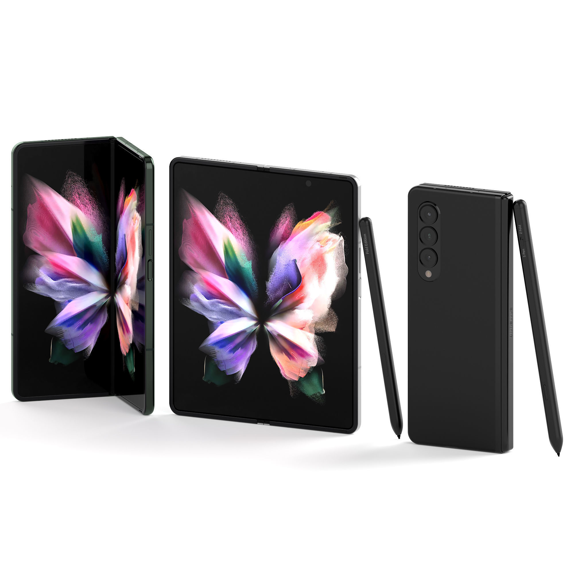 Samsung Galaxy Z Fold 3 and Galaxy Z Flip 3 3D model_1