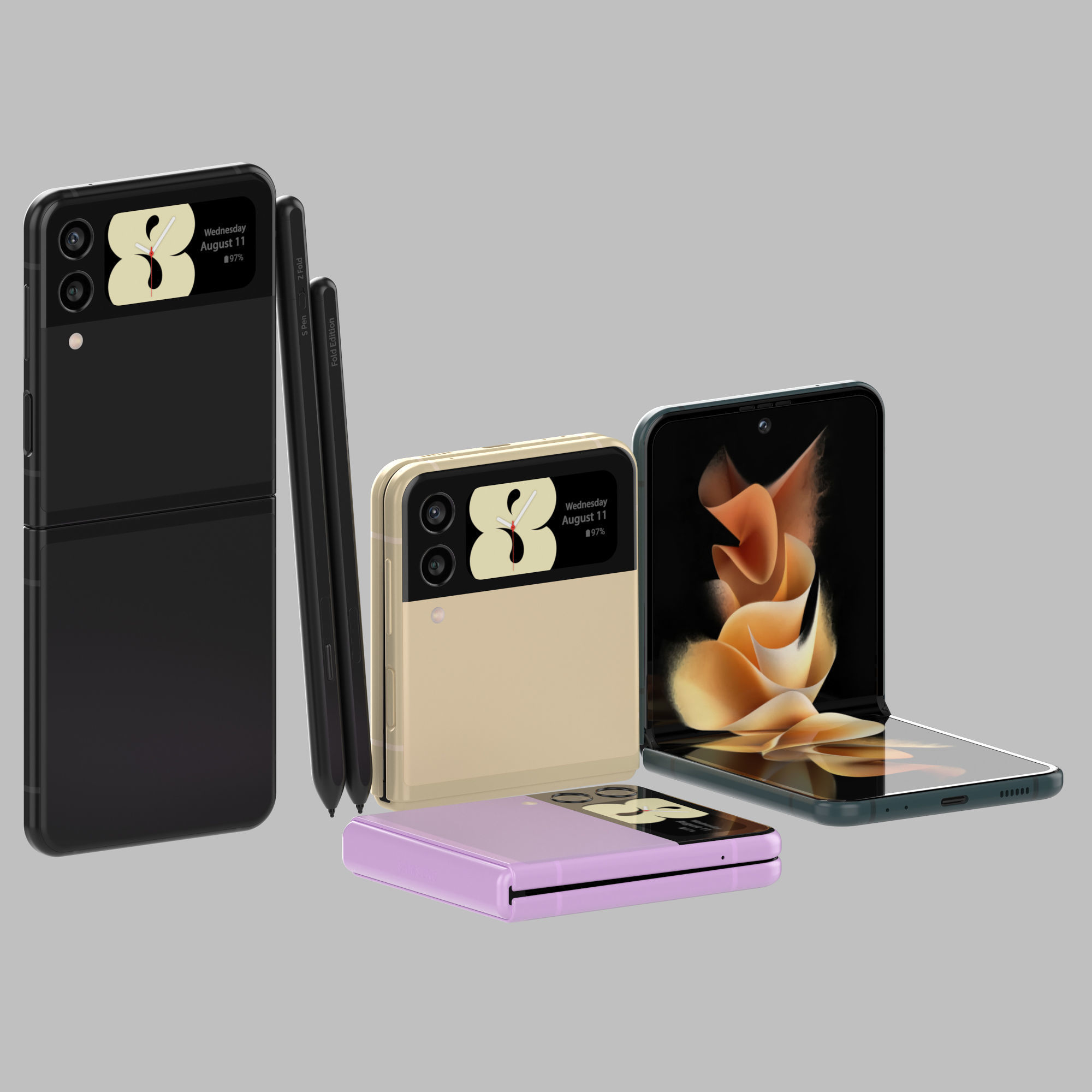 Samsung Galaxy Z Fold 3 and Galaxy Z Flip 3 3D model_6