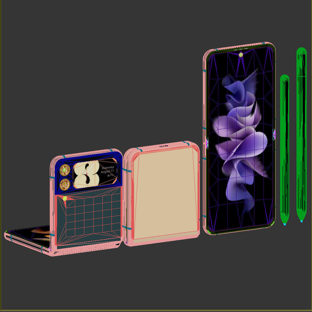 Samsung Galaxy Z Fold 3 and Galaxy Z Flip 3 3D model_13