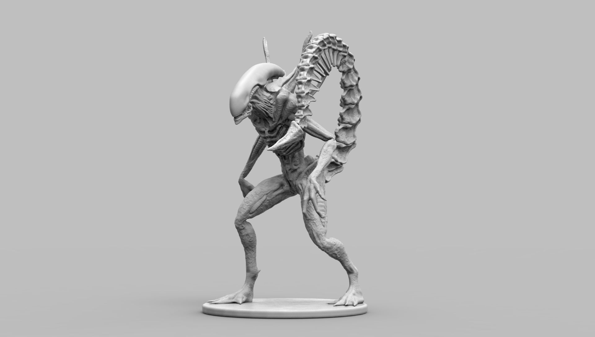 Alien Xenomorph Scout 3D Print Model 3D print model_25