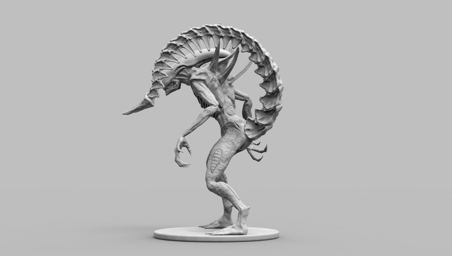 Alien Xenomorph Scout 3D Print Model 3D print model_39