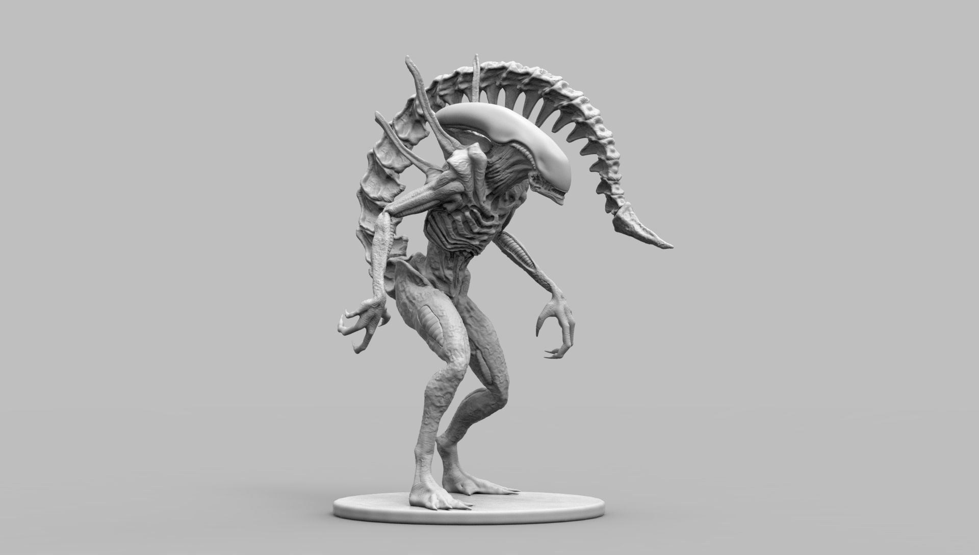 Alien Xenomorph Scout 3D Print Model 3D print model_14