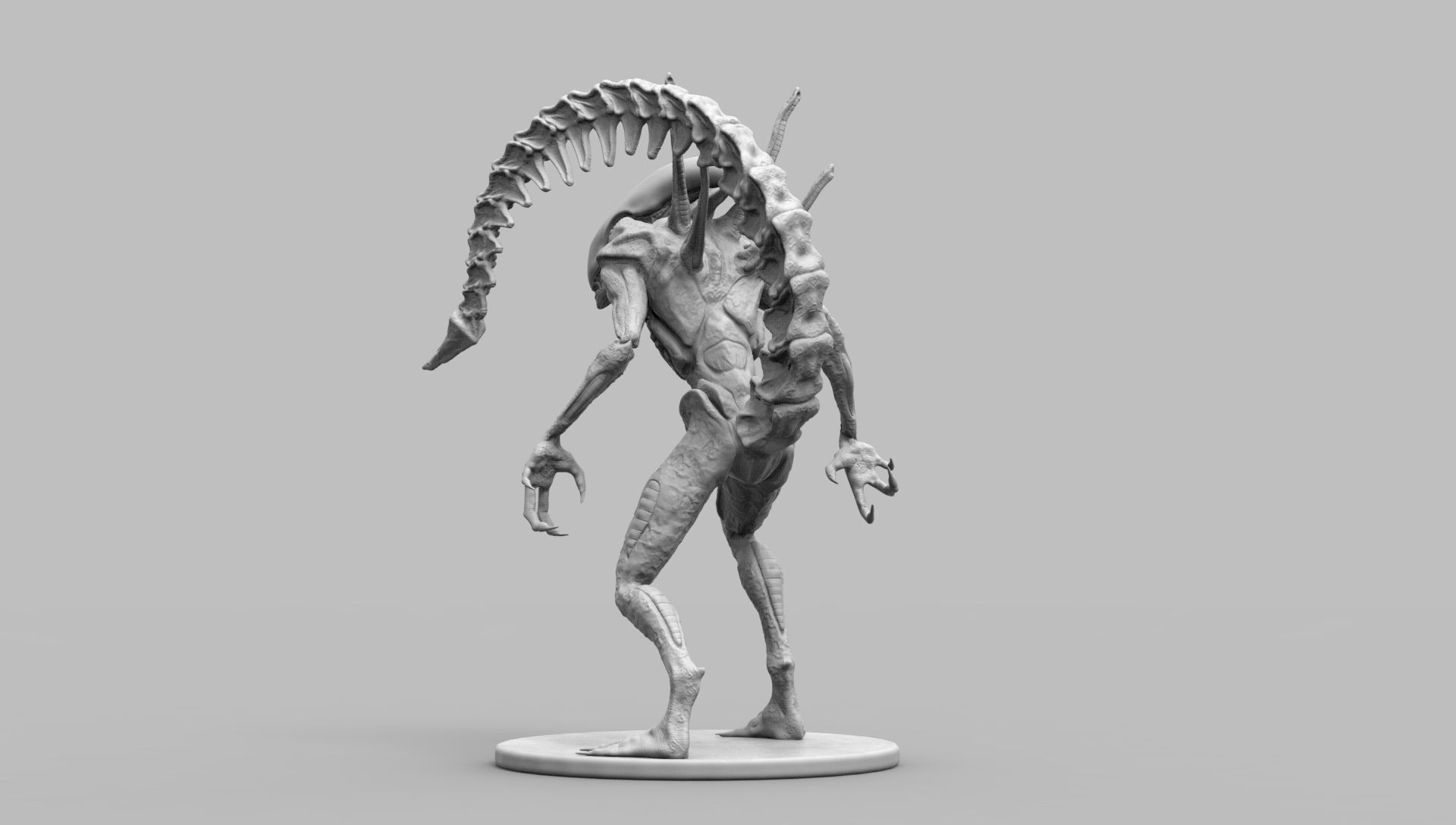 Alien Xenomorph Scout 3D Print Model 3D print model_47