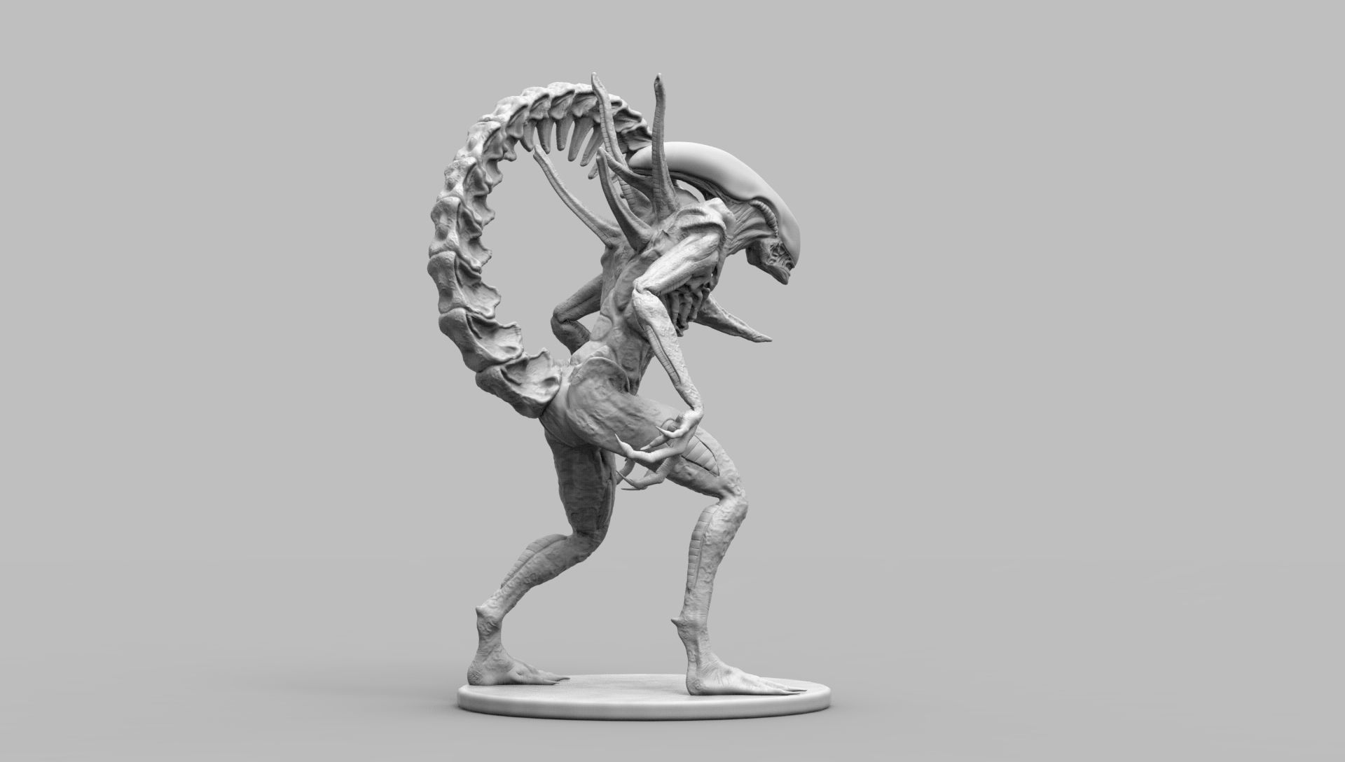 Alien Xenomorph Scout 3D Print Model 3D print model_67