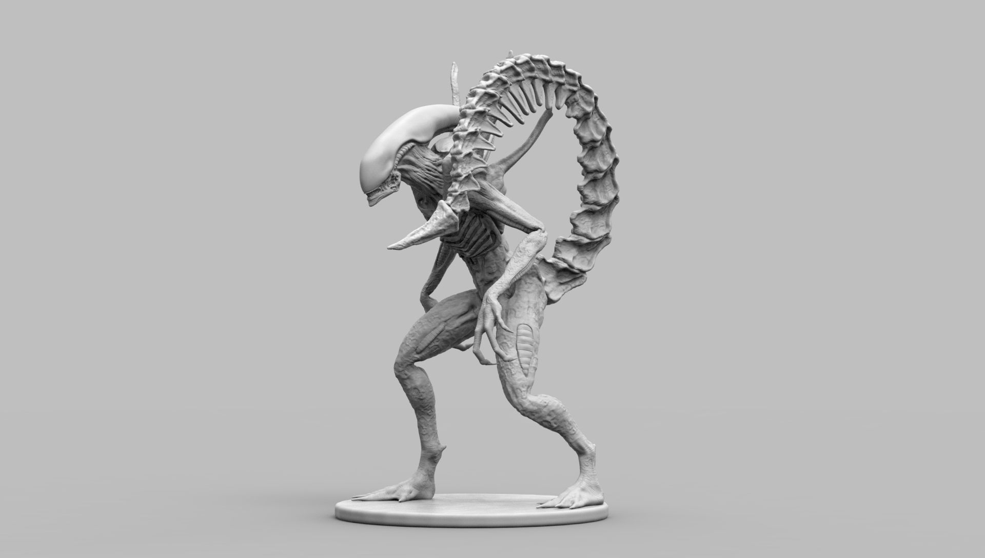Alien Xenomorph Scout 3D Print Model 3D print model_29