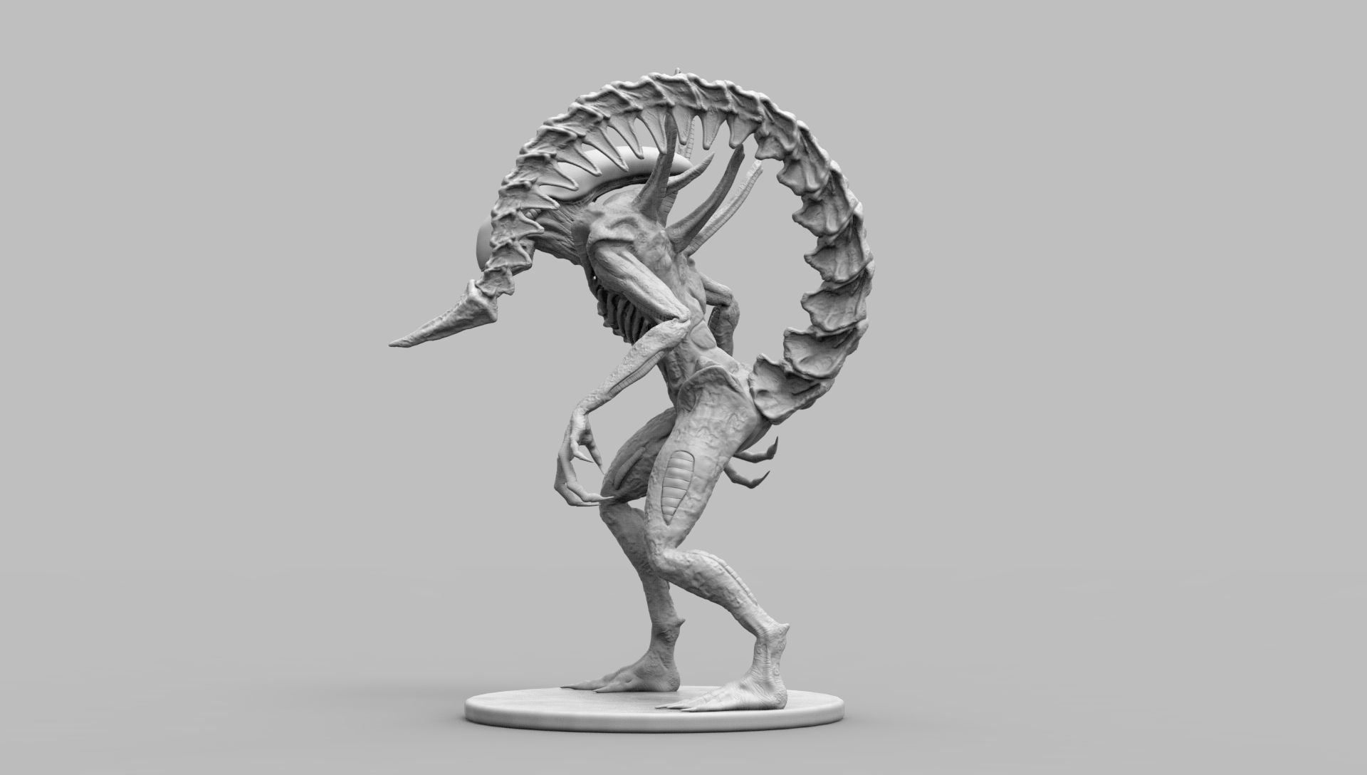Alien Xenomorph Scout 3D Print Model 3D print model_37
