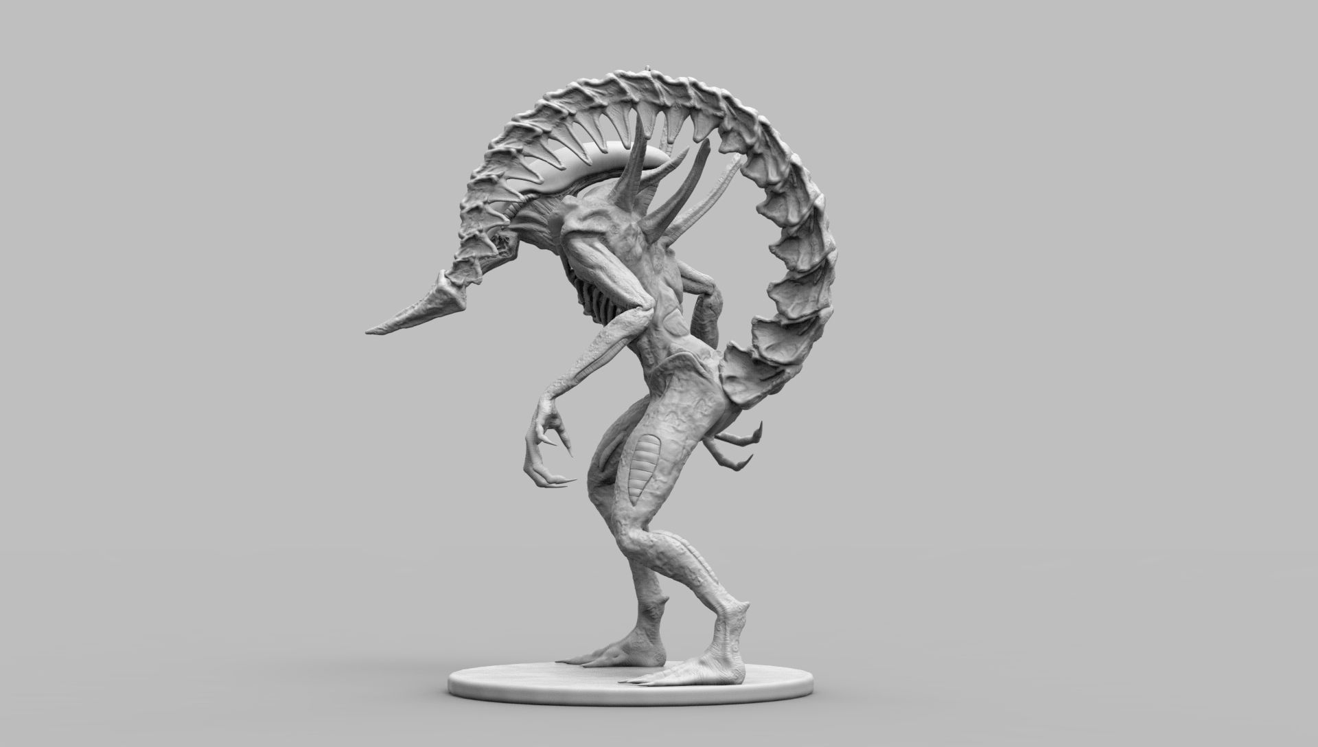 Alien Xenomorph Scout 3D Print Model 3D print model_38