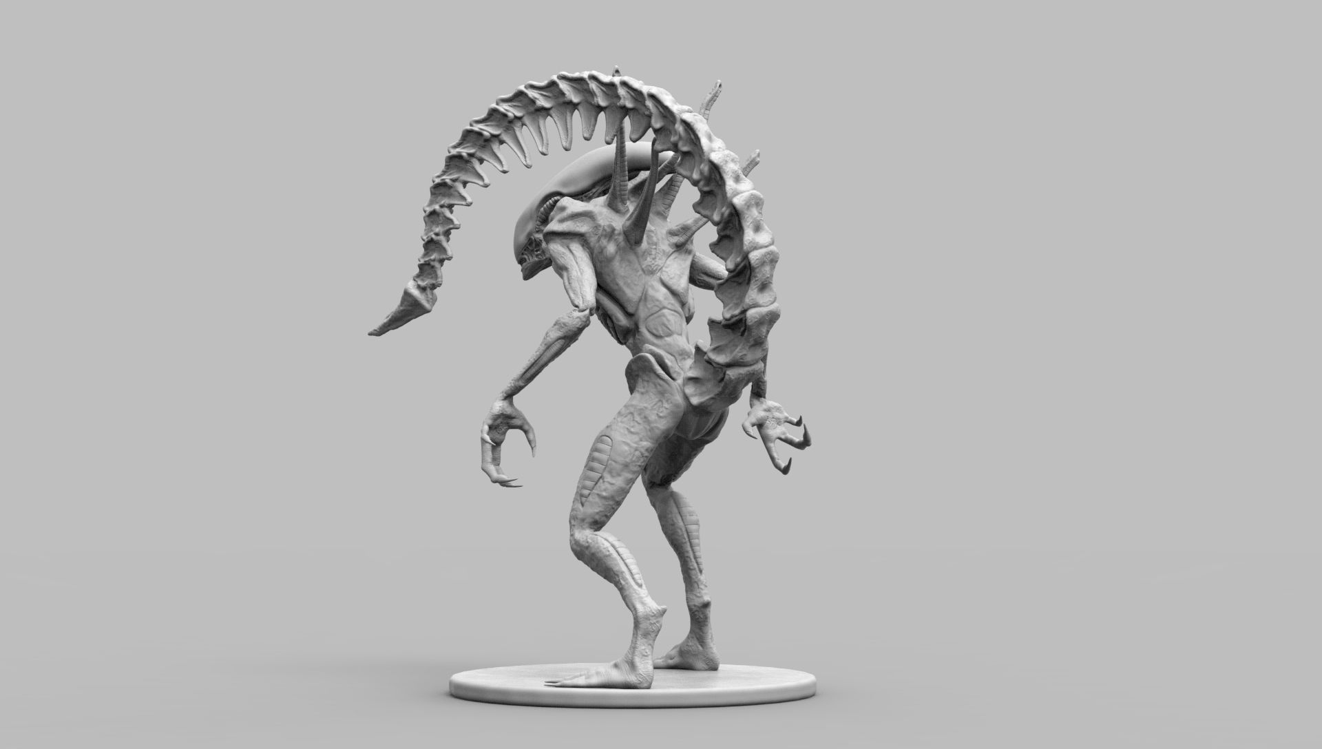 Alien Xenomorph Scout 3D Print Model 3D print model_46