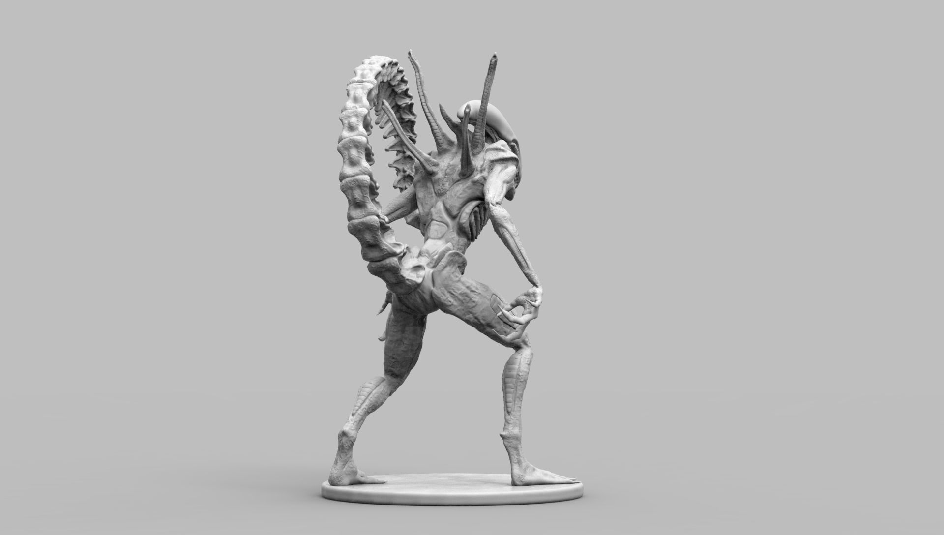 Alien Xenomorph Scout 3D Print Model 3D print model_61