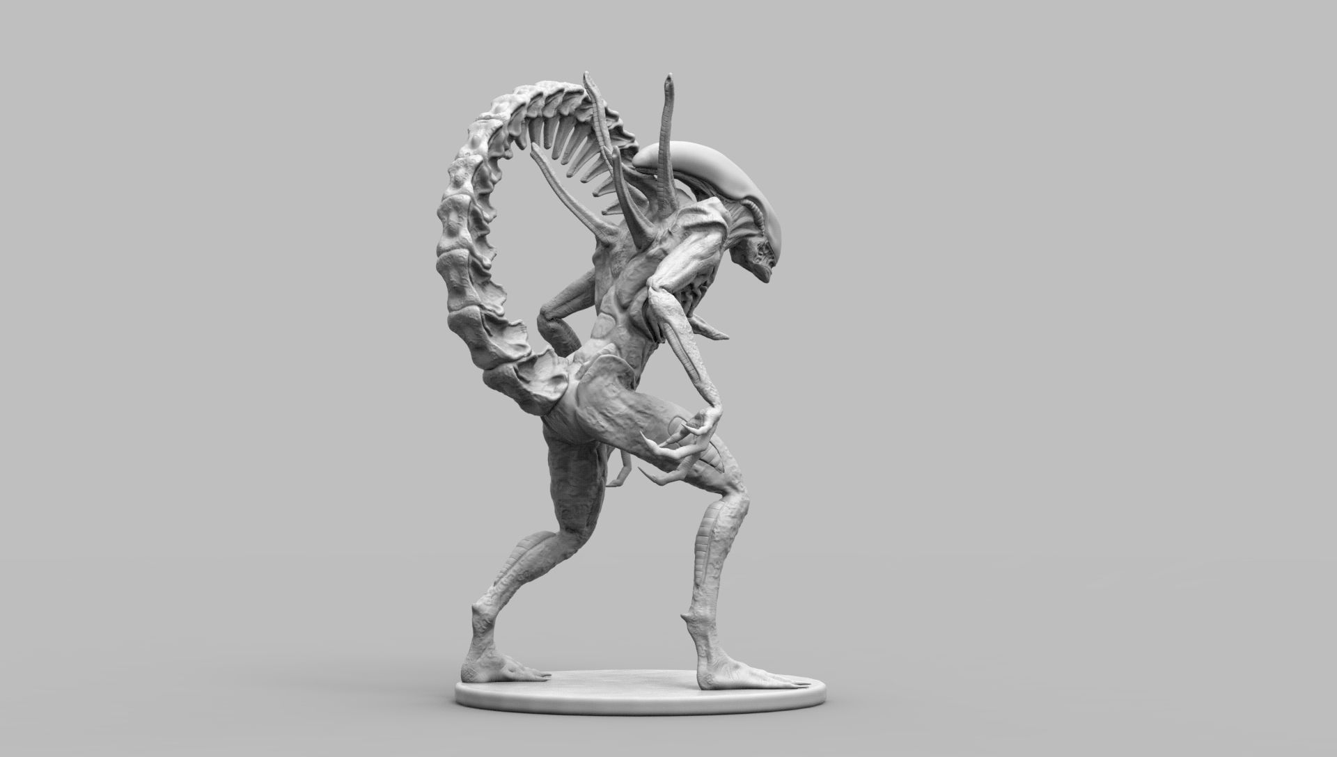 Alien Xenomorph Scout 3D Print Model 3D print model_66