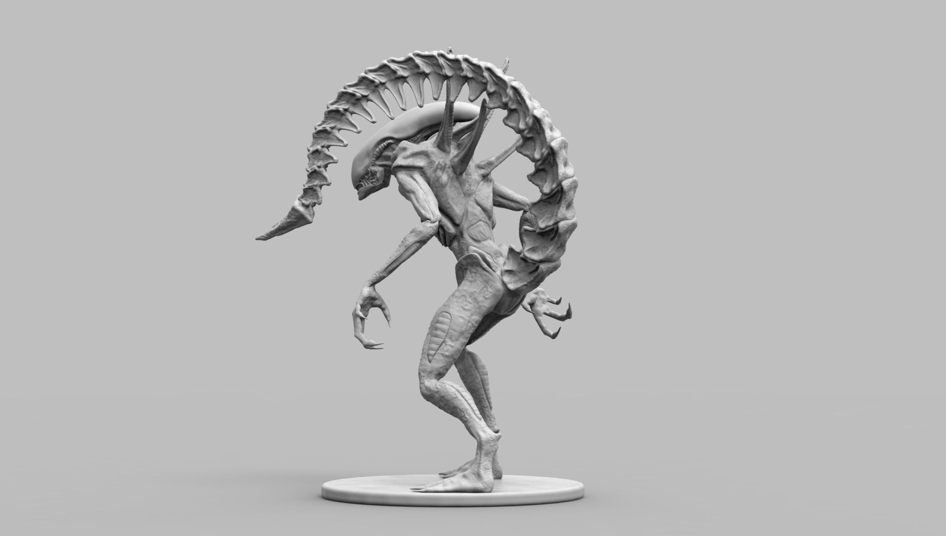 Alien Xenomorph Scout 3D Print Model 3D print model_44