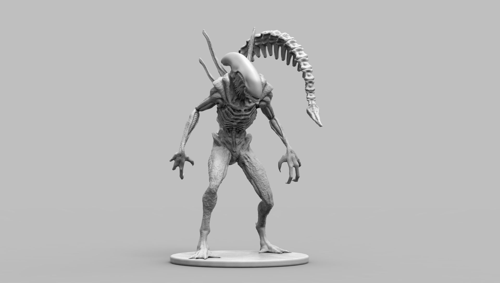 Alien Xenomorph Scout 3D Print Model 3D print model_21
