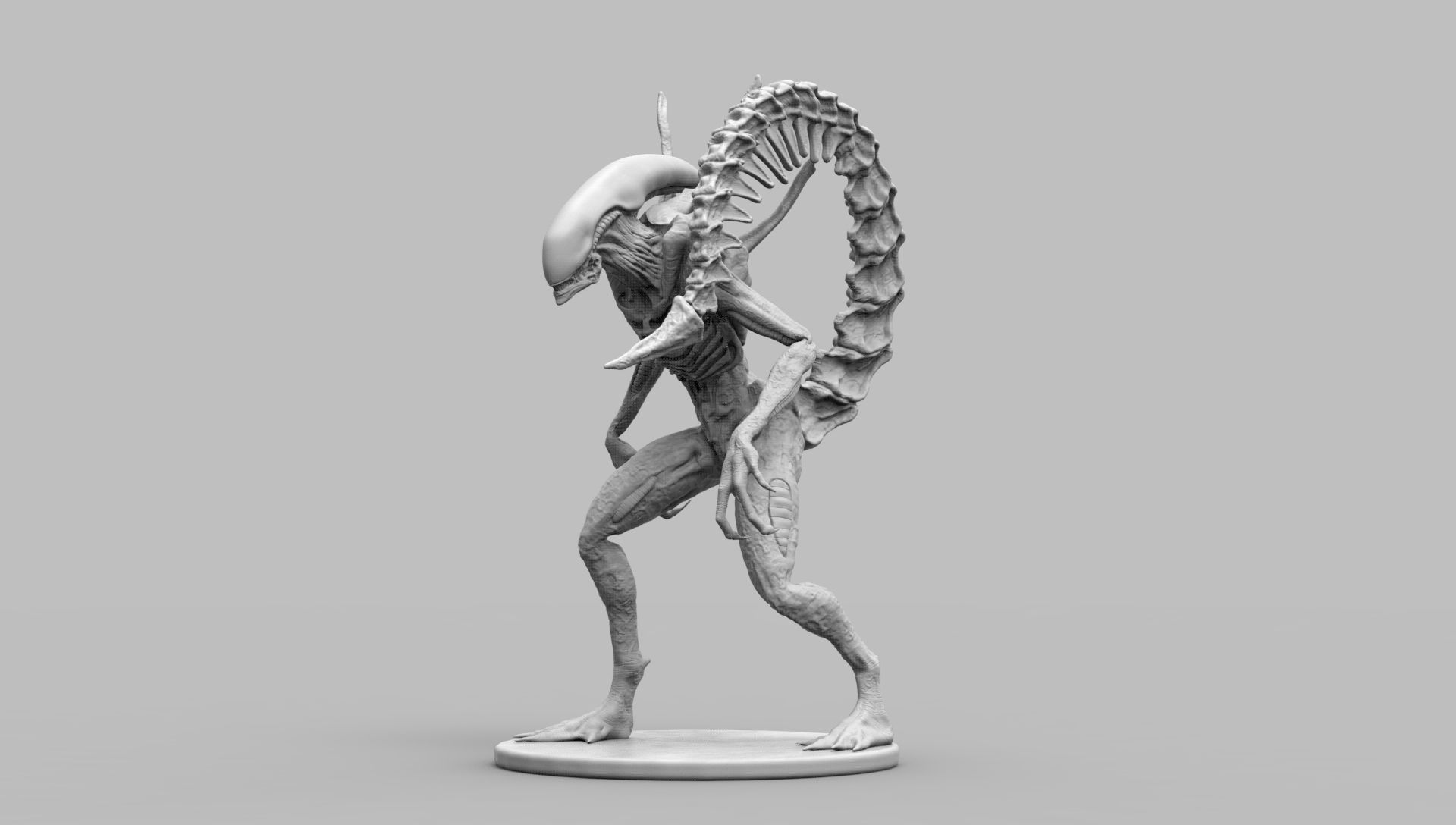 Alien Xenomorph Scout 3D Print Model 3D print model_28