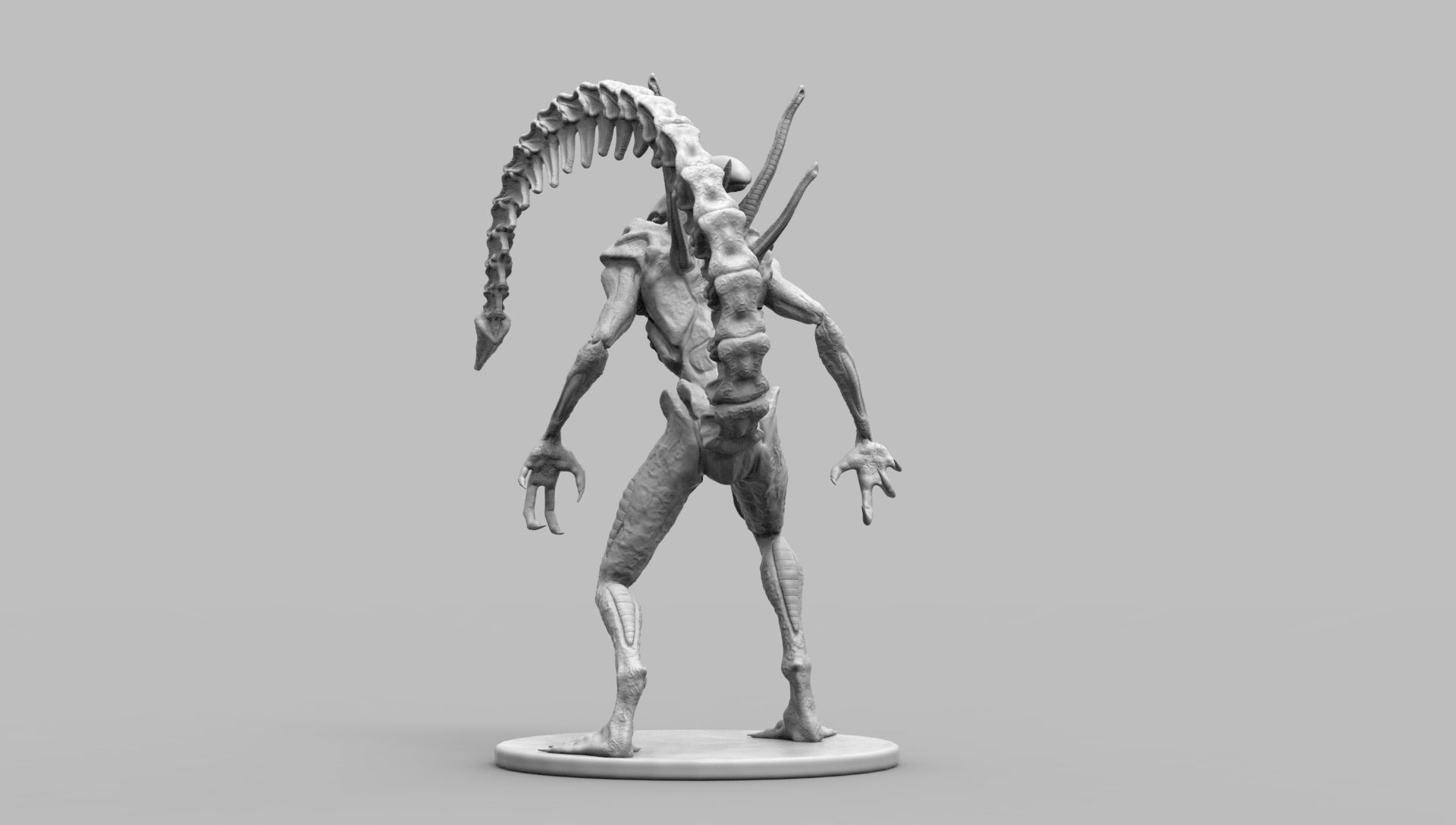 Alien Xenomorph Scout 3D Print Model 3D print model_51