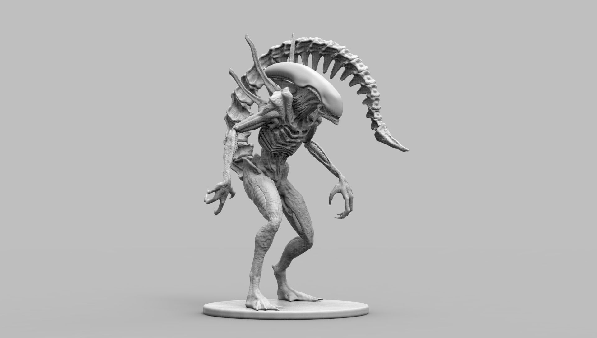 Alien Xenomorph Scout 3D Print Model 3D print model_15