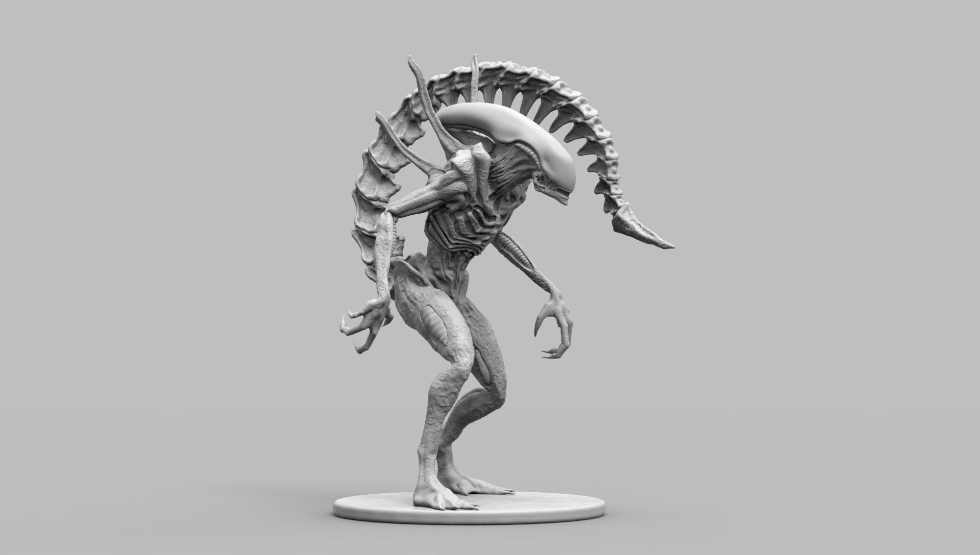 Alien Xenomorph Scout 3D Print Model 3D print model_13