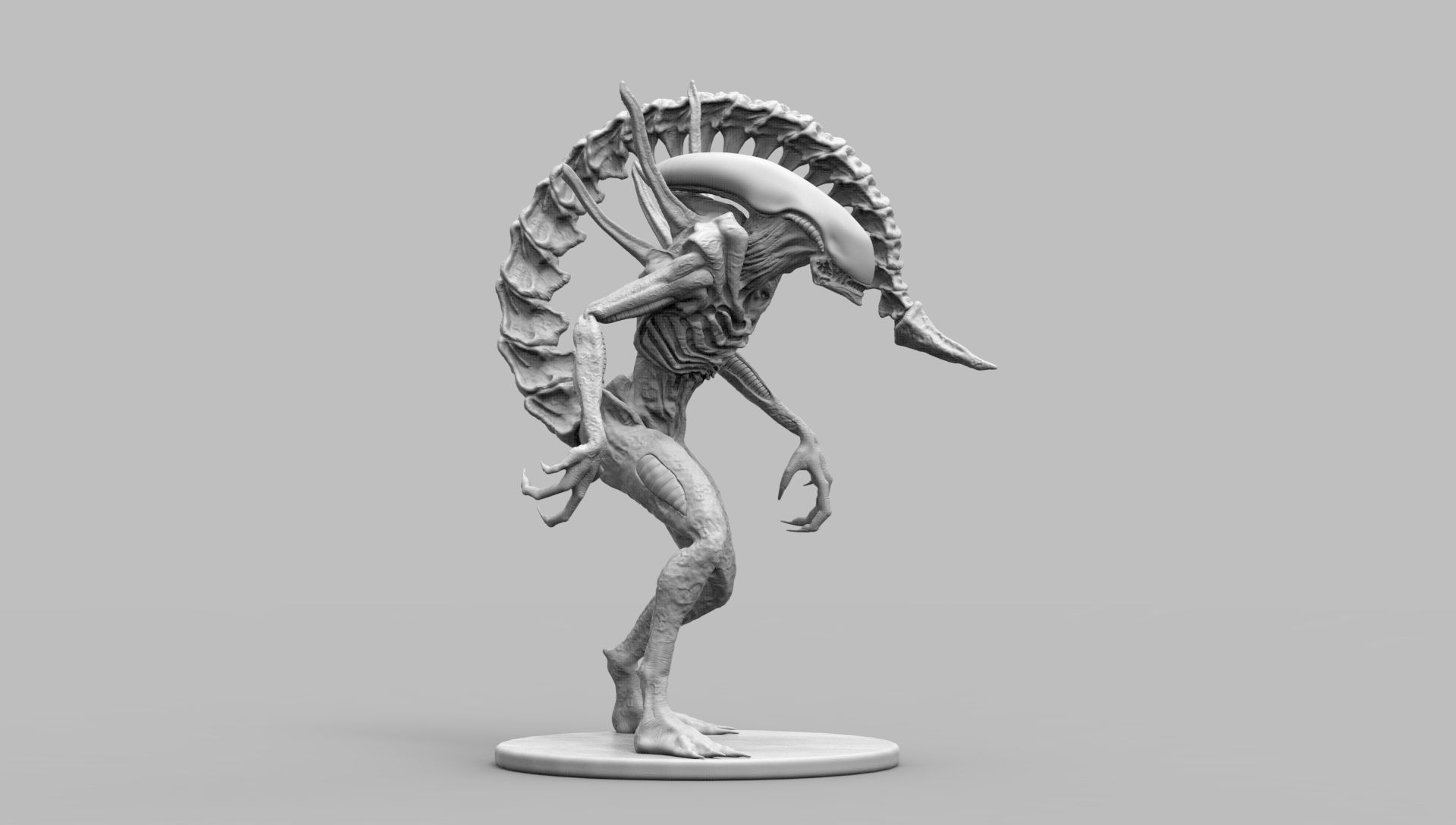 Alien Xenomorph Scout 3D Print Model 3D print model_79