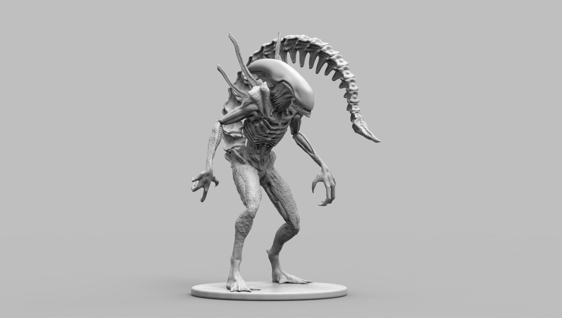 Alien Xenomorph Scout 3D Print Model 3D print model_17