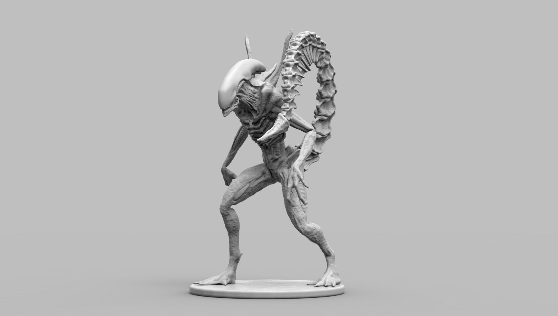 Alien Xenomorph Scout 3D Print Model 3D print model_19