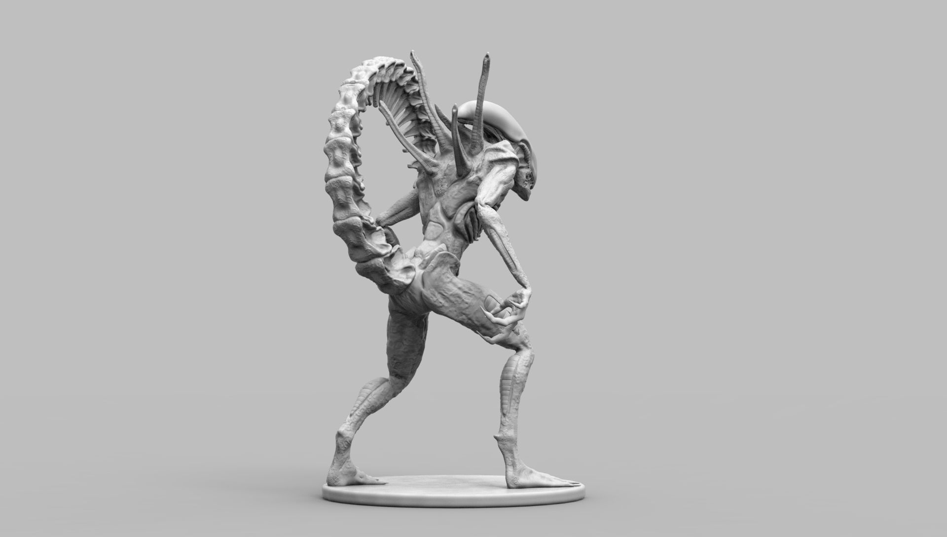 Alien Xenomorph Scout 3D Print Model 3D print model_63