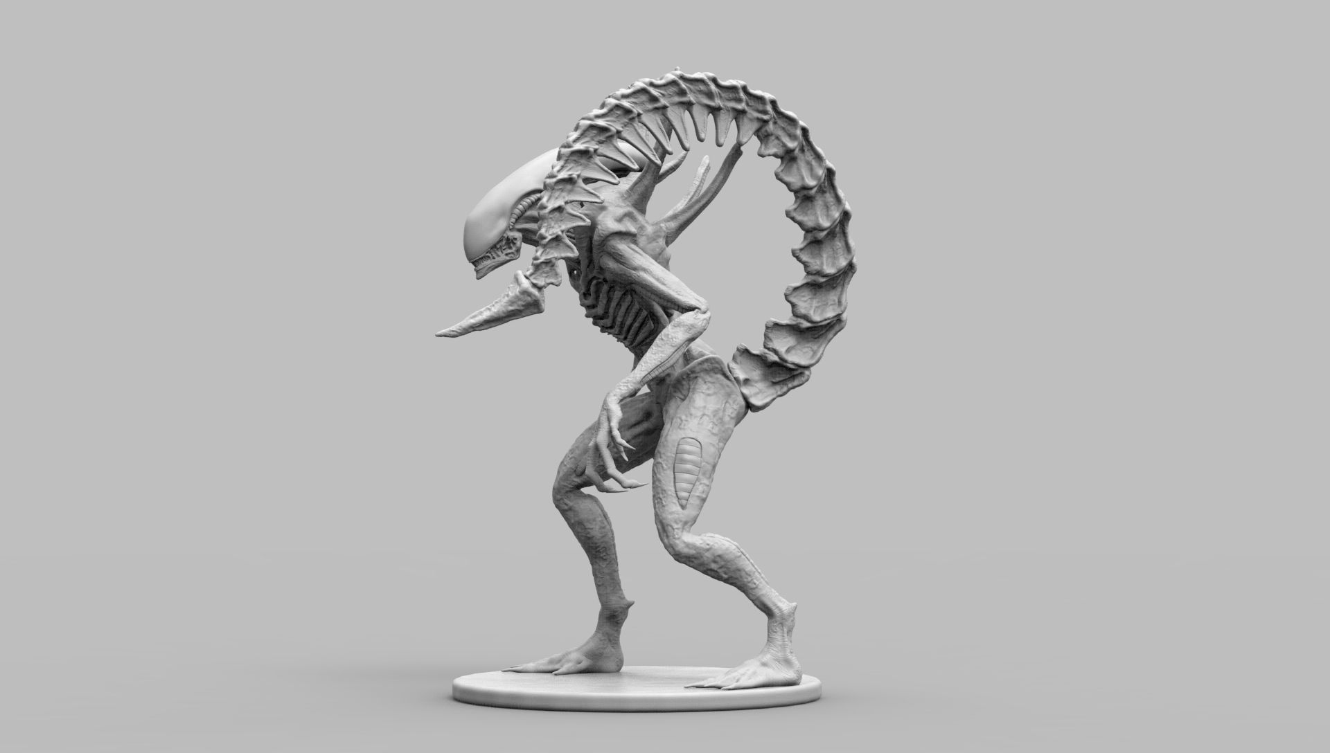 Alien Xenomorph Scout 3D Print Model 3D print model_34