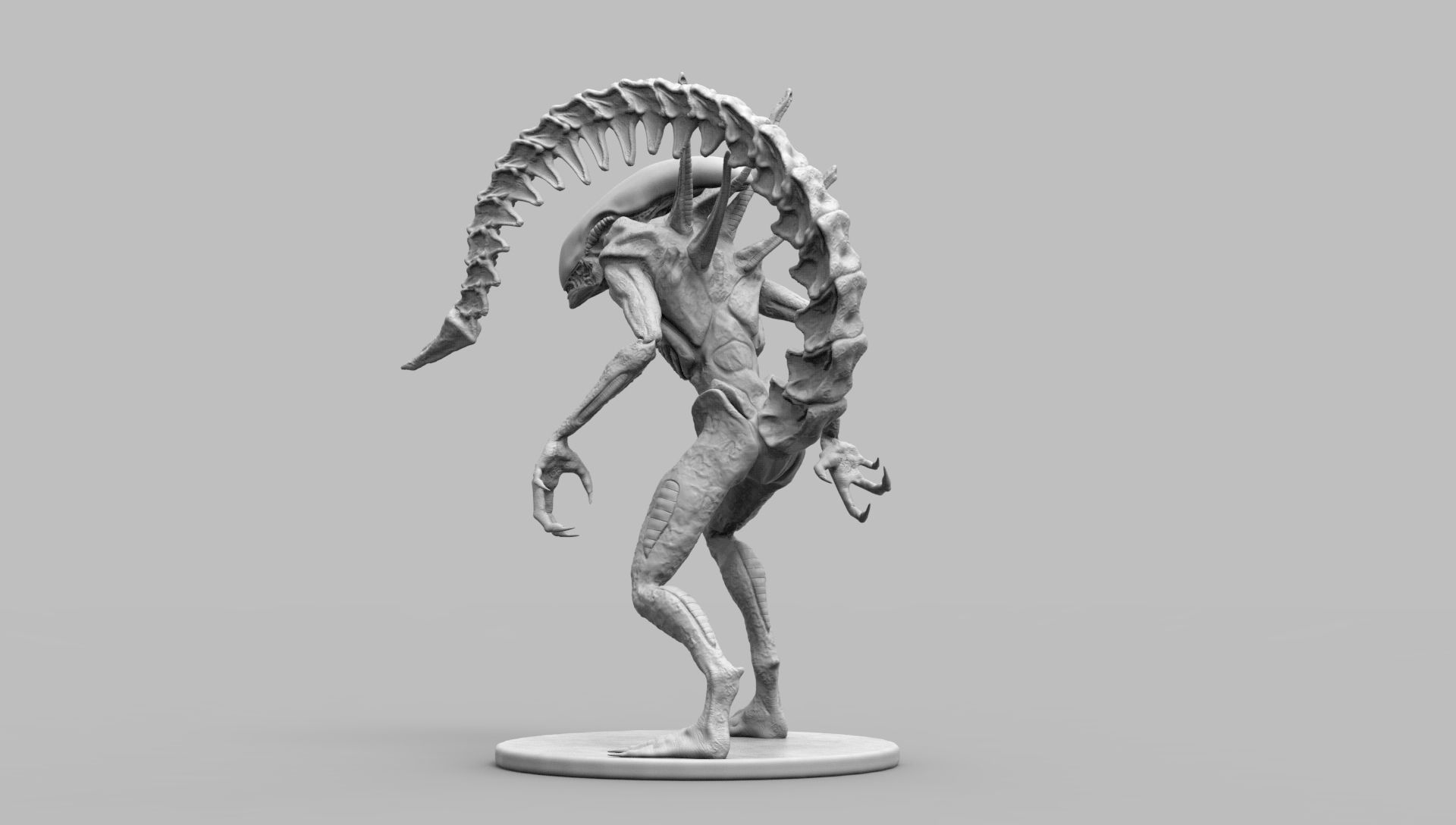 Alien Xenomorph Scout 3D Print Model 3D print model_45
