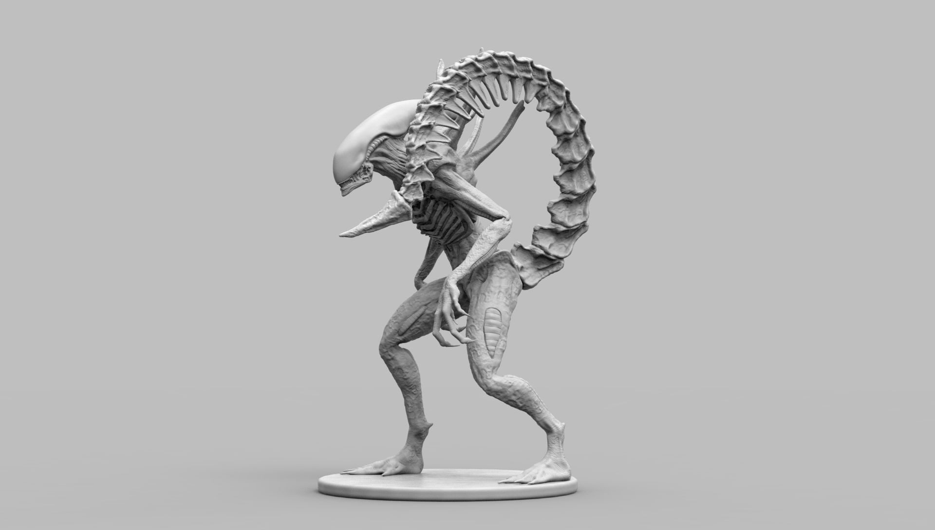 Alien Xenomorph Scout 3D Print Model 3D print model_30