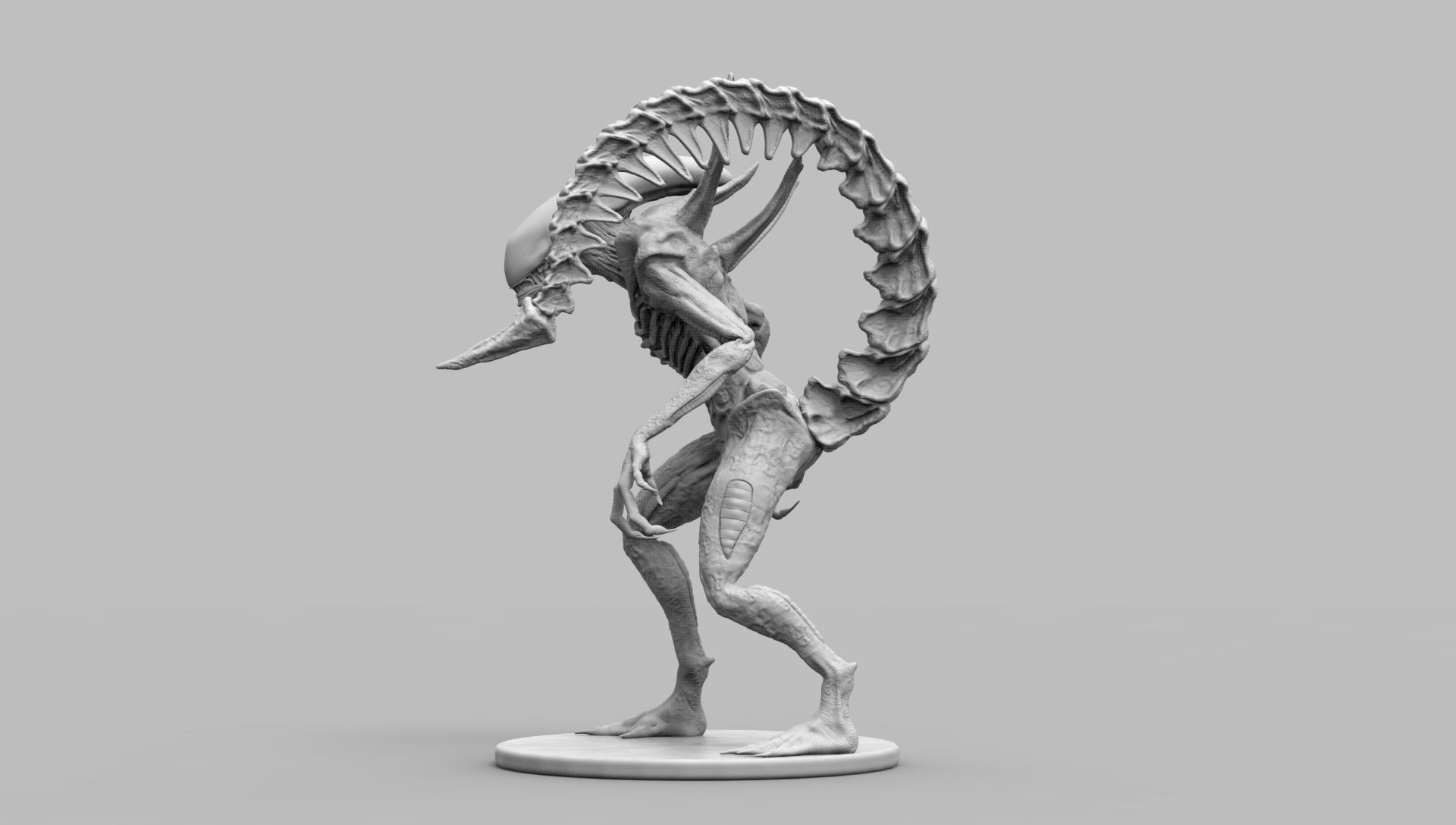 Alien Xenomorph Scout 3D Print Model 3D print model_36