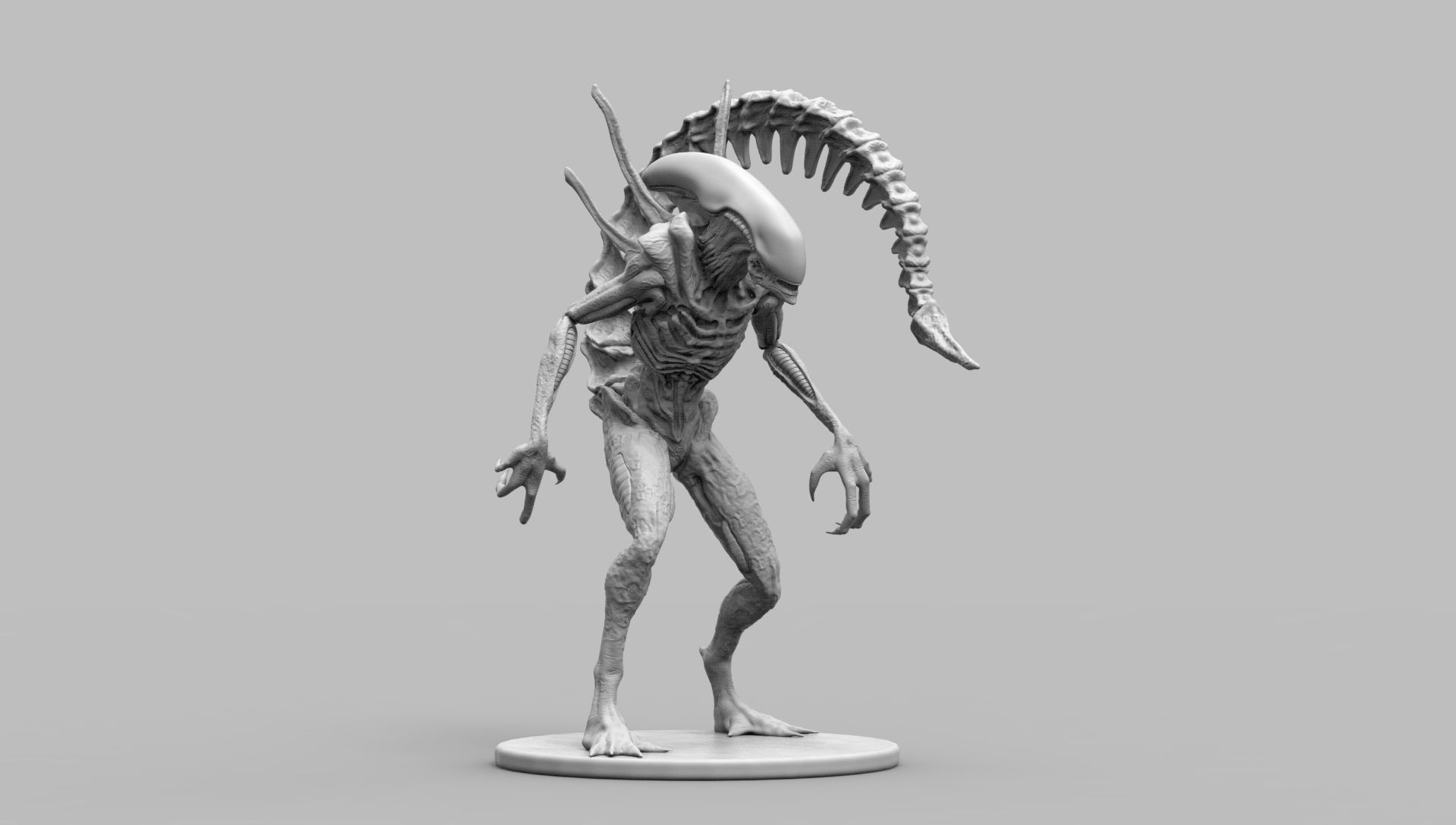 Alien Xenomorph Scout 3D Print Model 3D print model_18