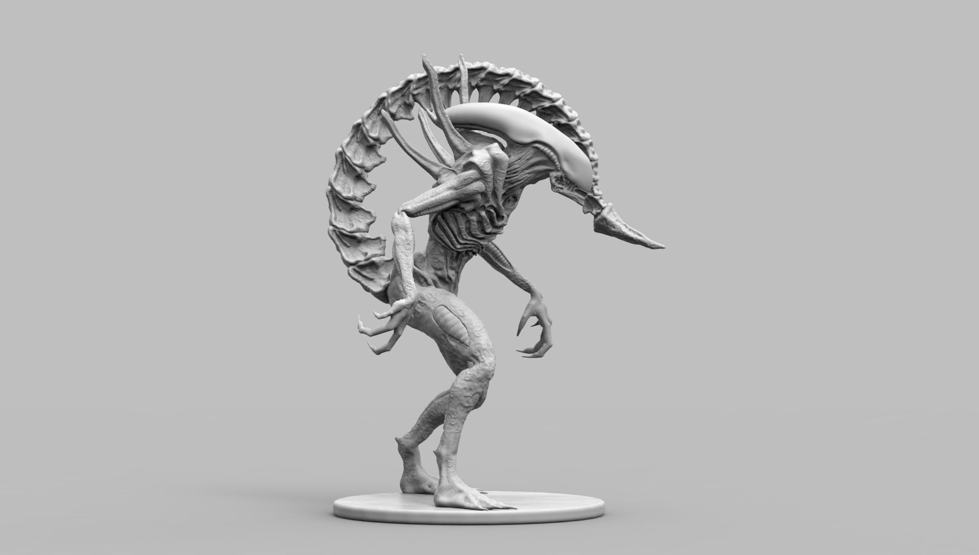 Alien Xenomorph Scout 3D Print Model 3D print model_78