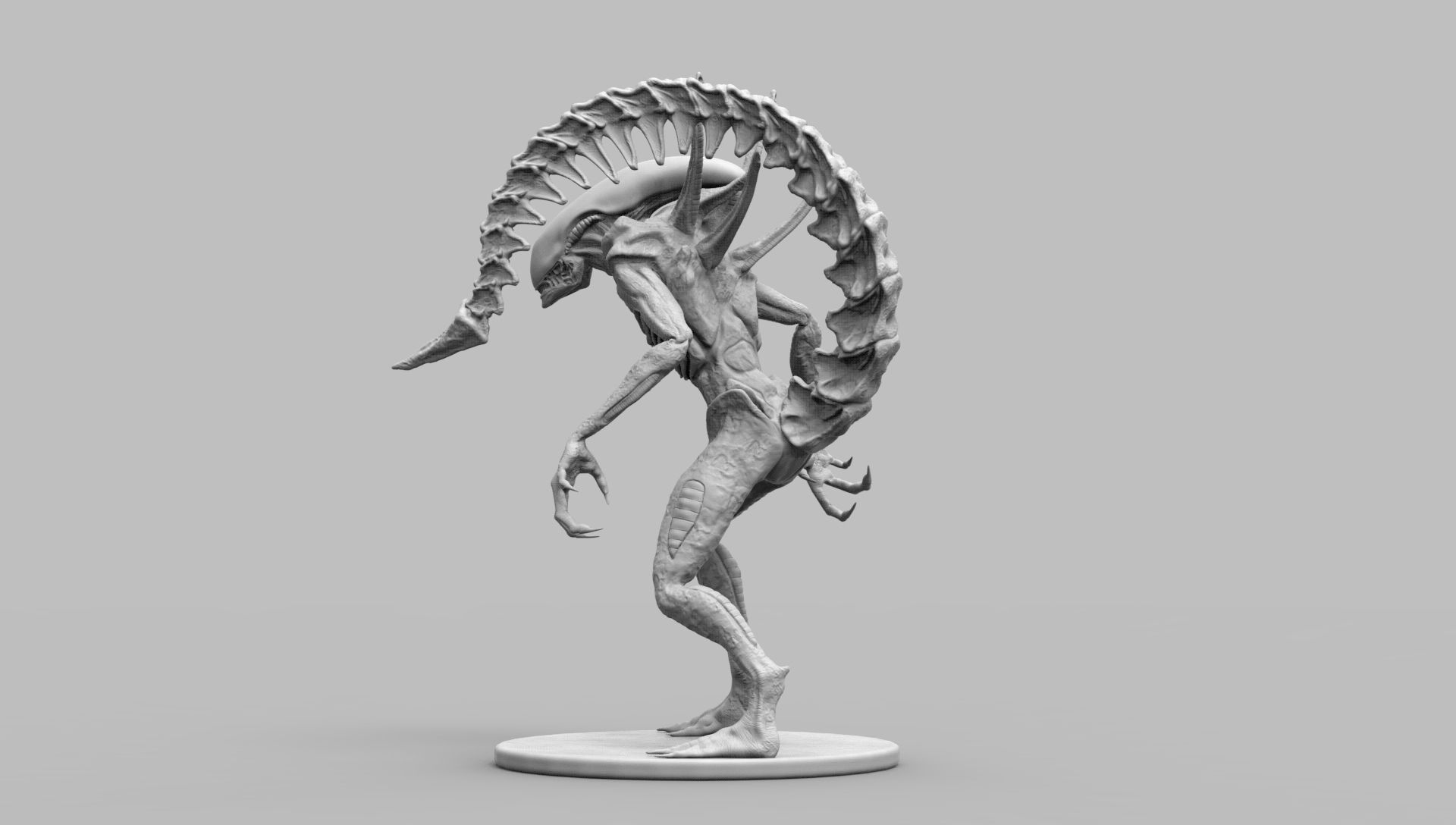 Alien Xenomorph Scout 3D Print Model 3D print model_41
