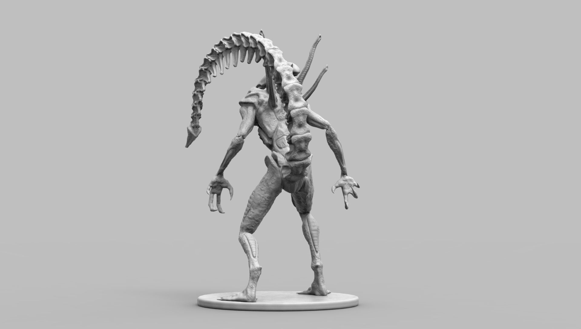 Alien Xenomorph Scout 3D Print Model 3D print model_50