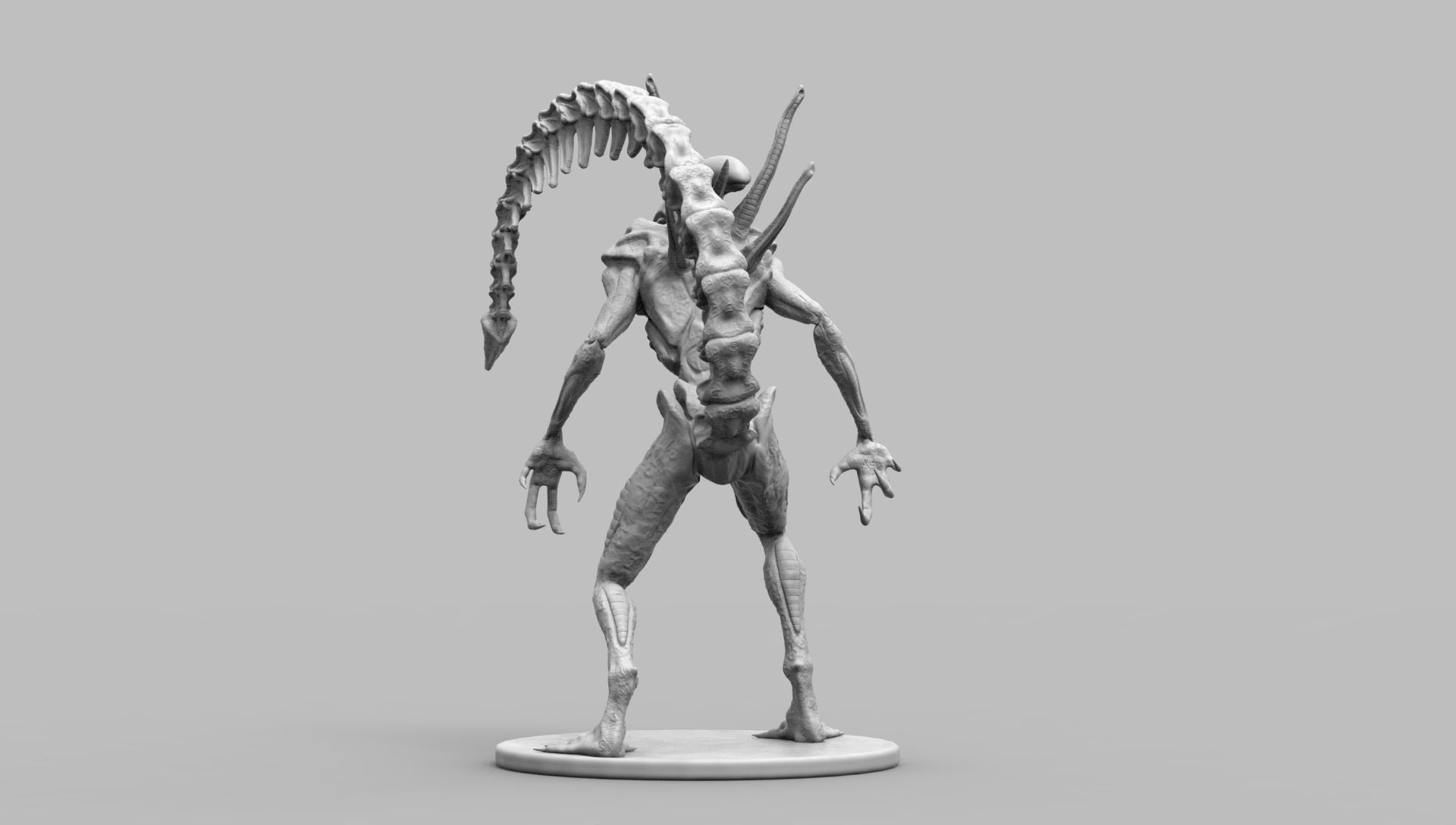 Alien Xenomorph Scout 3D Print Model 3D print model_52