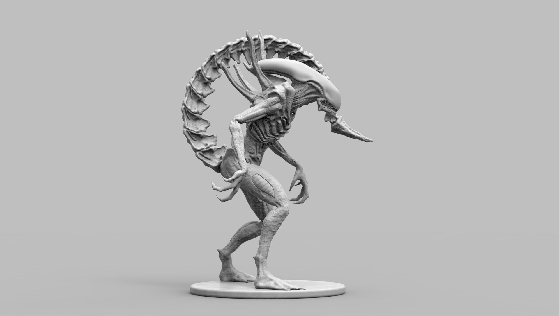 Alien Xenomorph Scout 3D Print Model 3D print model_77