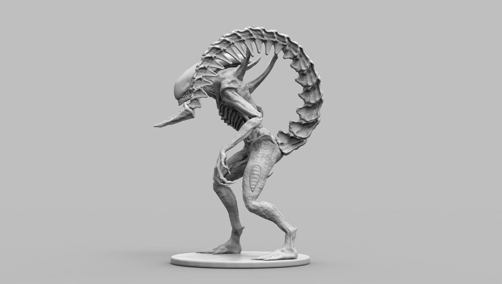 Alien Xenomorph Scout 3D Print Model 3D print model_35