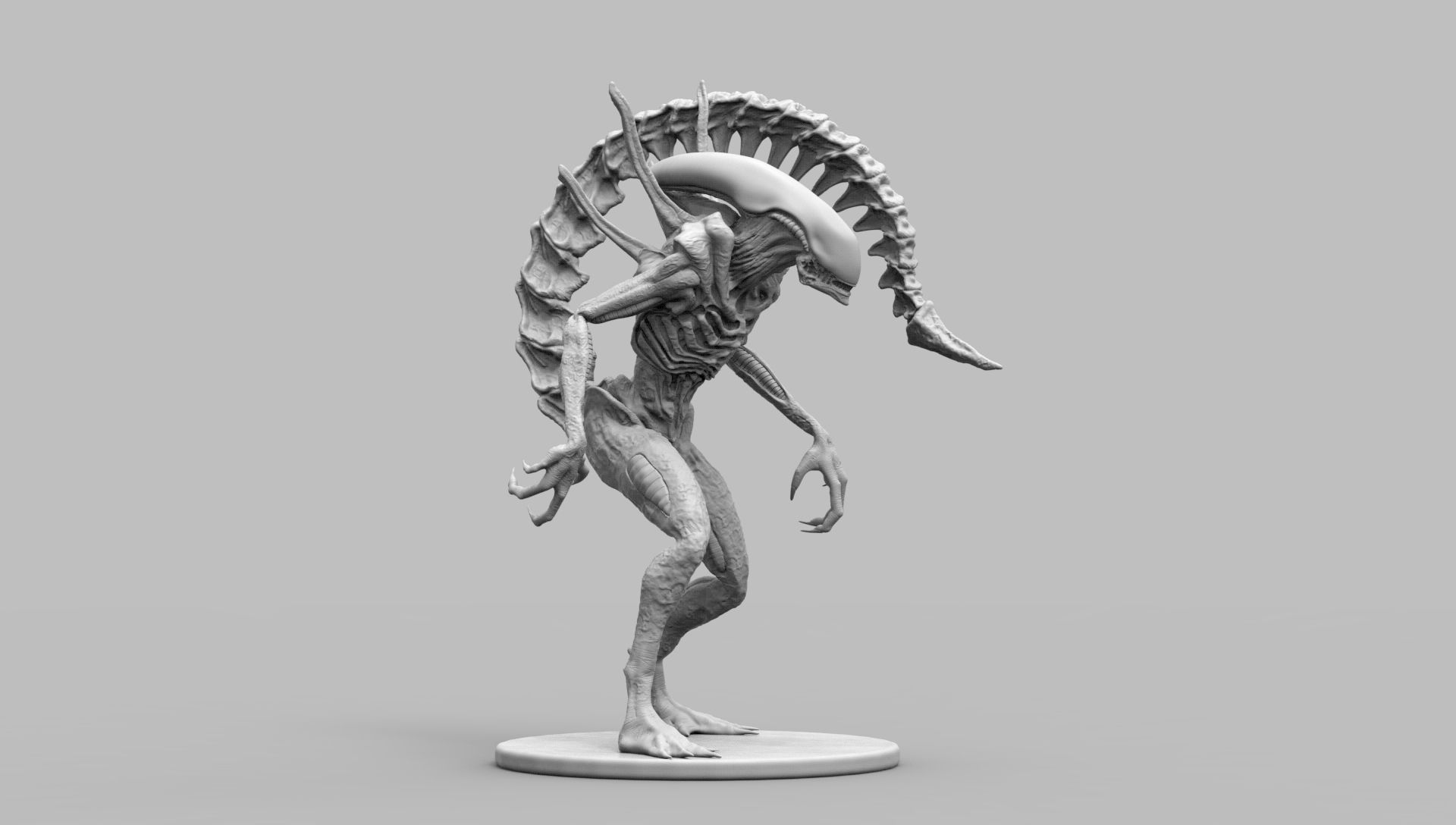 Alien Xenomorph Scout 3D Print Model 3D print model_12